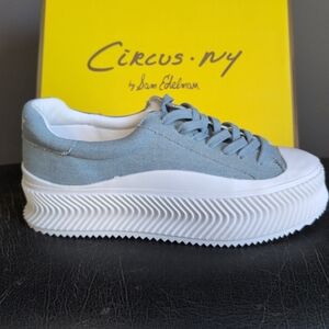 Circus by Sam Edelman Women's Blue Platform Sneakers